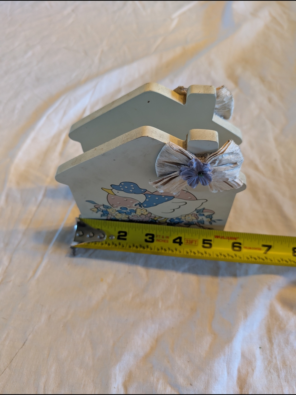 2/30$ Vintage White and Pastel Duck Napkin Holder - Picture 7 of 7